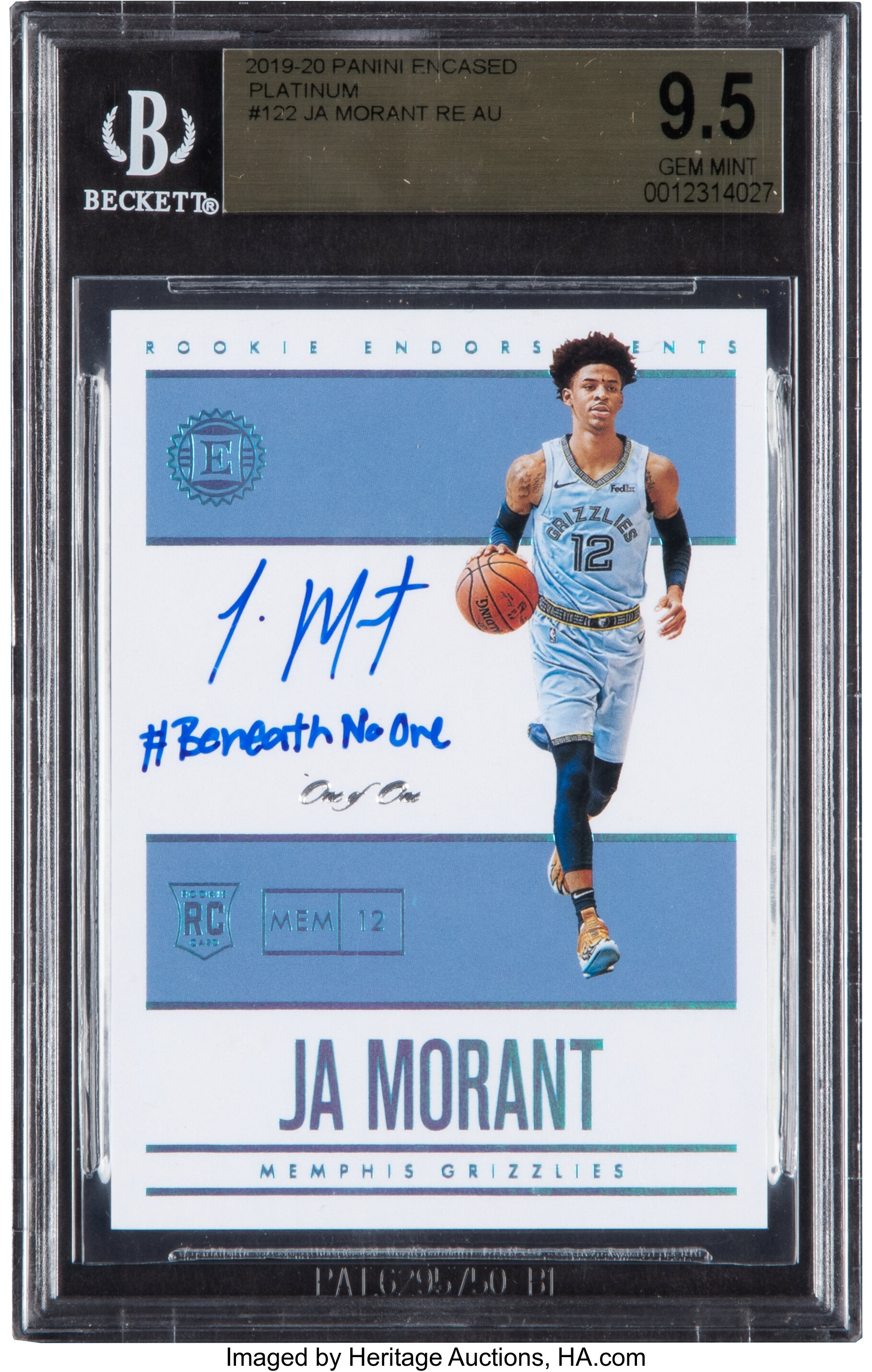 Temetrius Morant 2019-20 Memphis Grizzlies Light Blue Jersey