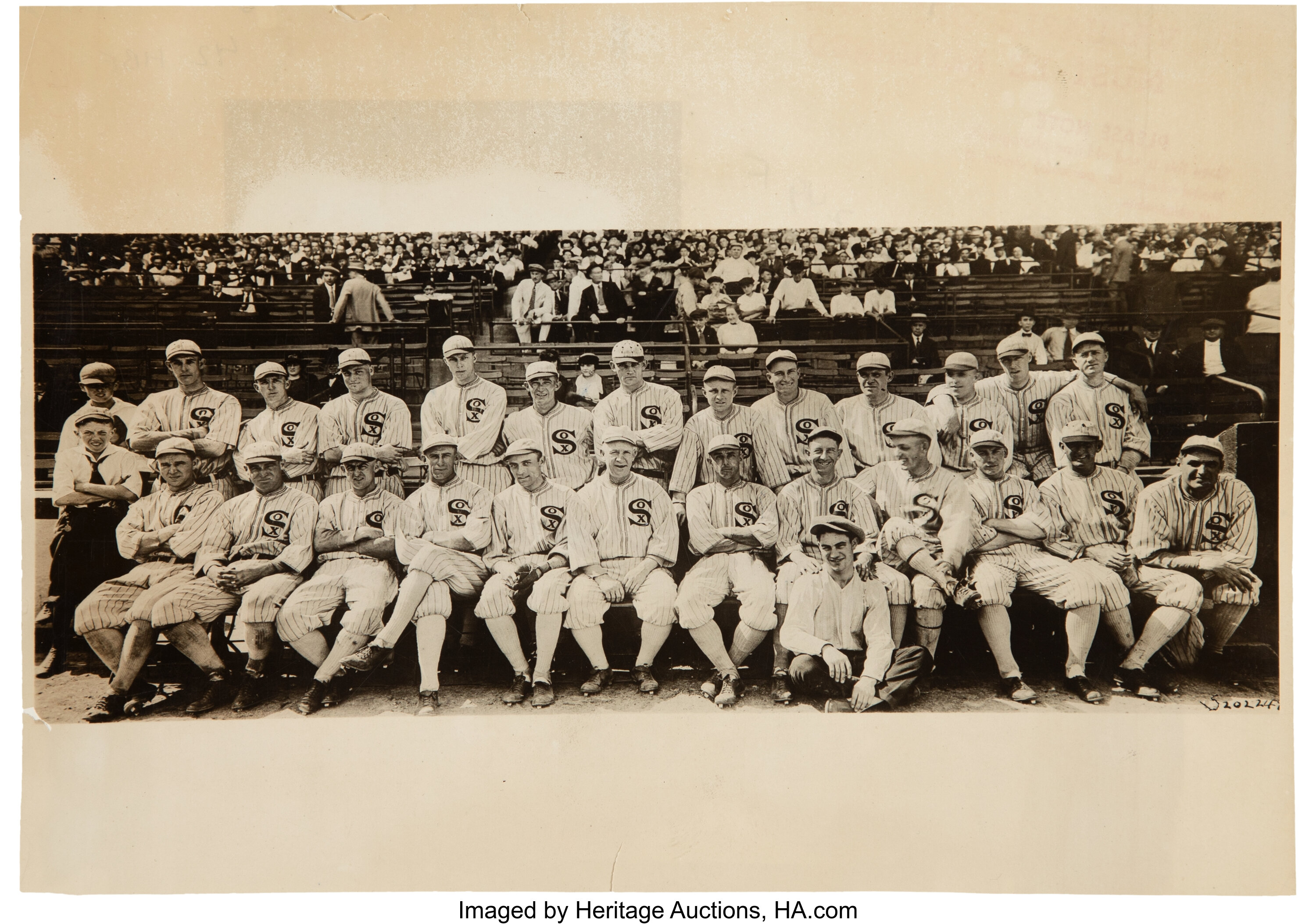 1919 Chicago White Sox Original News Photograph by Underwood & Lot