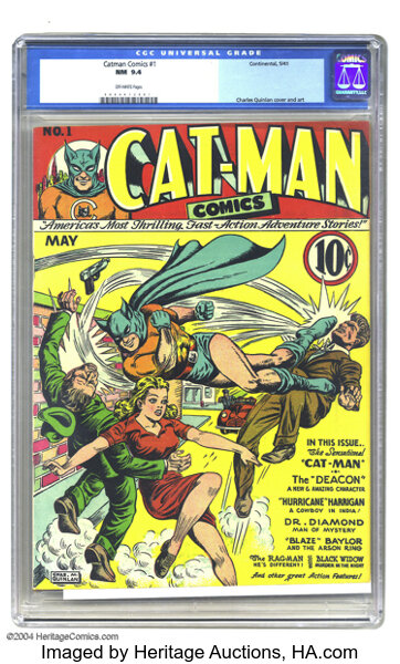 Cat Man Comics #nn (V3 #1, 1944) Holyoke pub. Origin of the Golden  ArcherI think lol.. : r/comicbookcollecting