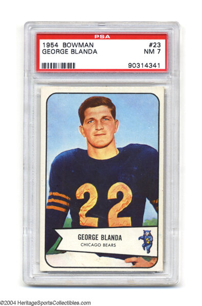 1955 Bowman George Blanda