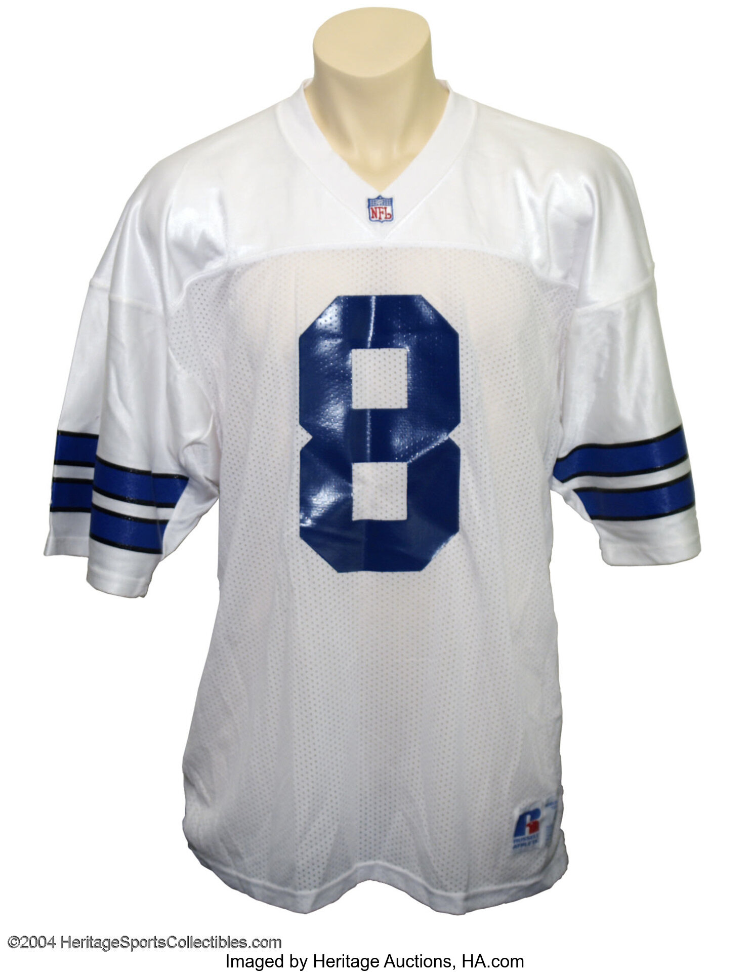 TROY AIKMAN DALLAS COWBOYS PRACTICE USED JERSEY. Direct , Lot #10143