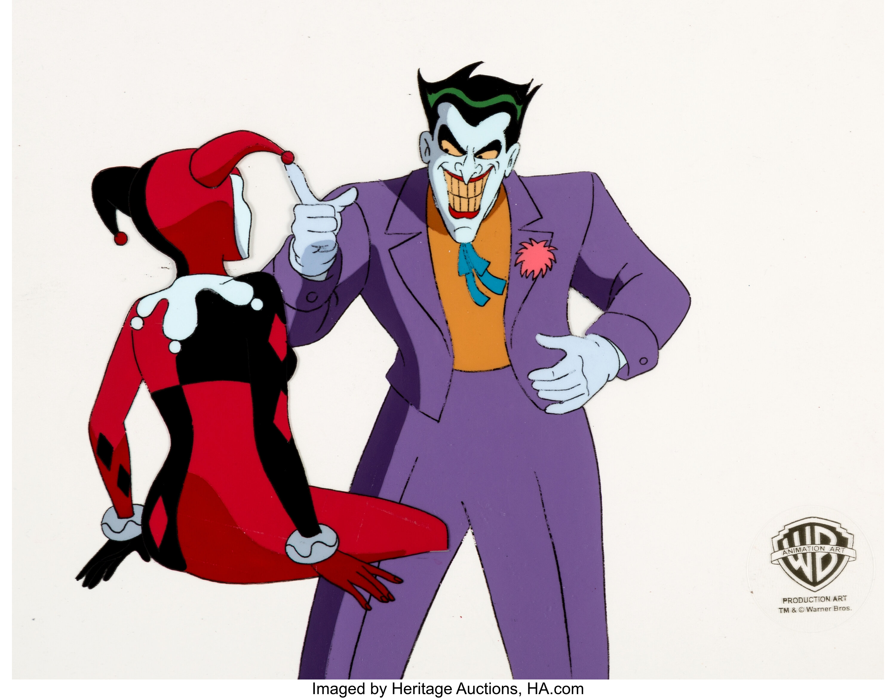 Batman: The Animated Series Joker and Harley Quinn Production Cel | Lot  #15915 | Heritage Auctions