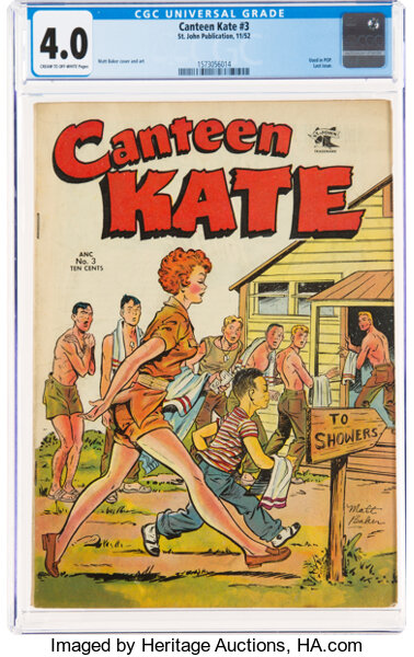 Golden Age (1938-1955):Humor, Canteen Kate #3 (St. John, 1952) CGC VG 4.0 Cream to off-white pages....