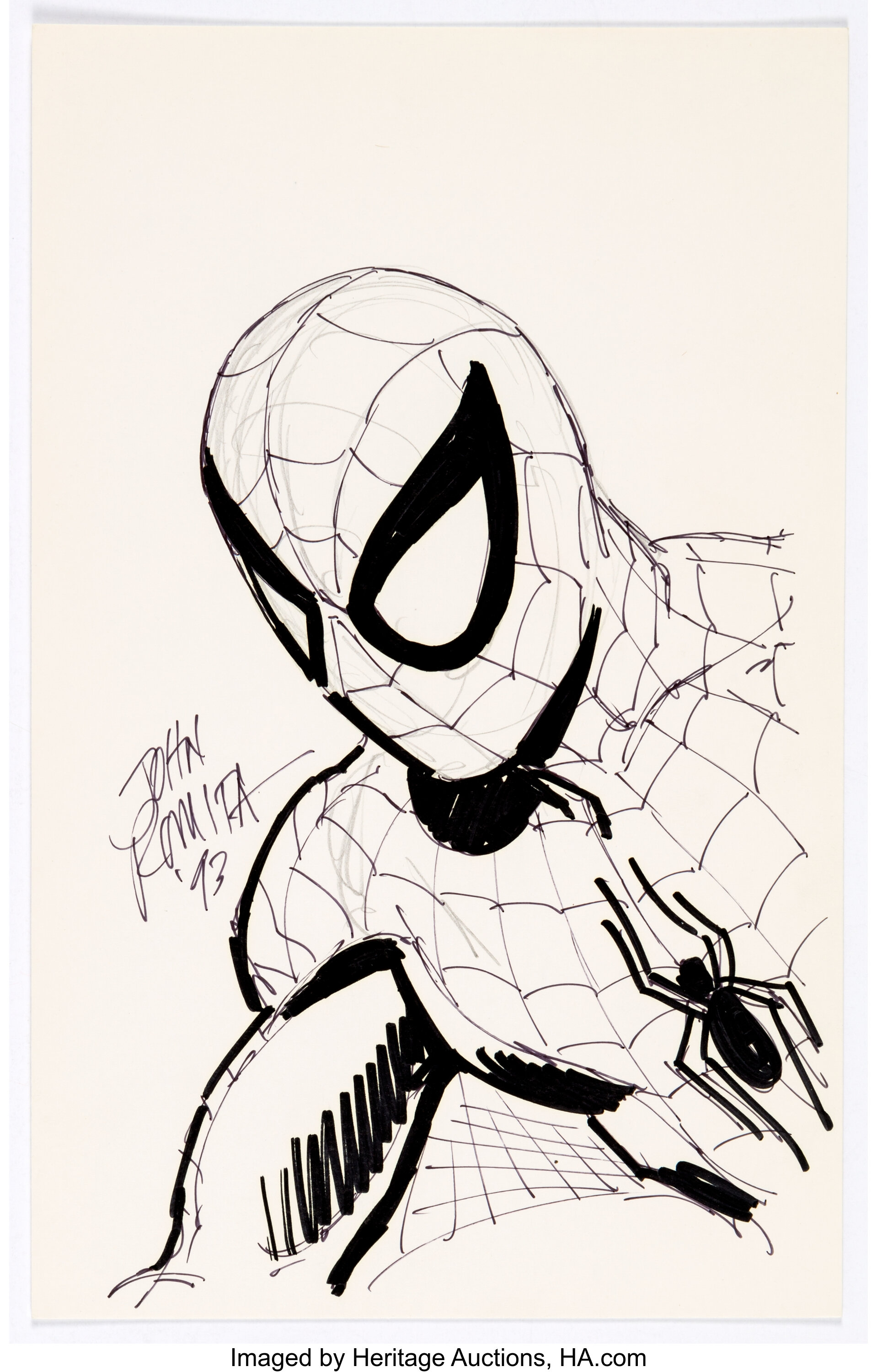 John Romita, Sr., Spider-Man Specialty Illustration Original Art | Lot  #15851 | Heritage Auctions