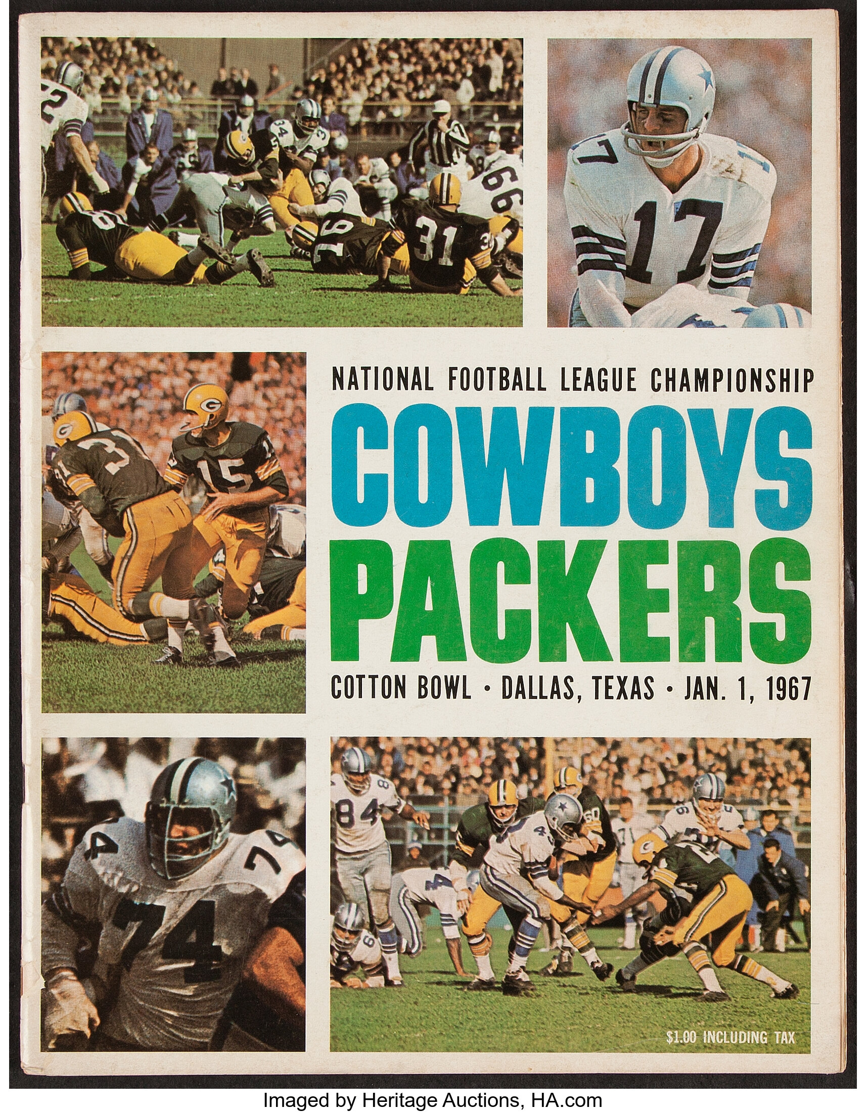 Lot Detail - 1966 Green Bay Packers Dallas Cowboys NFL
