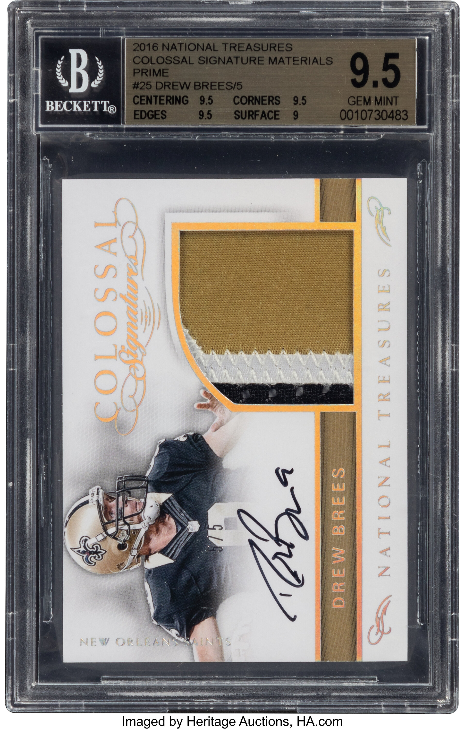 Drew Brees Autograph Memorabilia for Sale, Value Guide