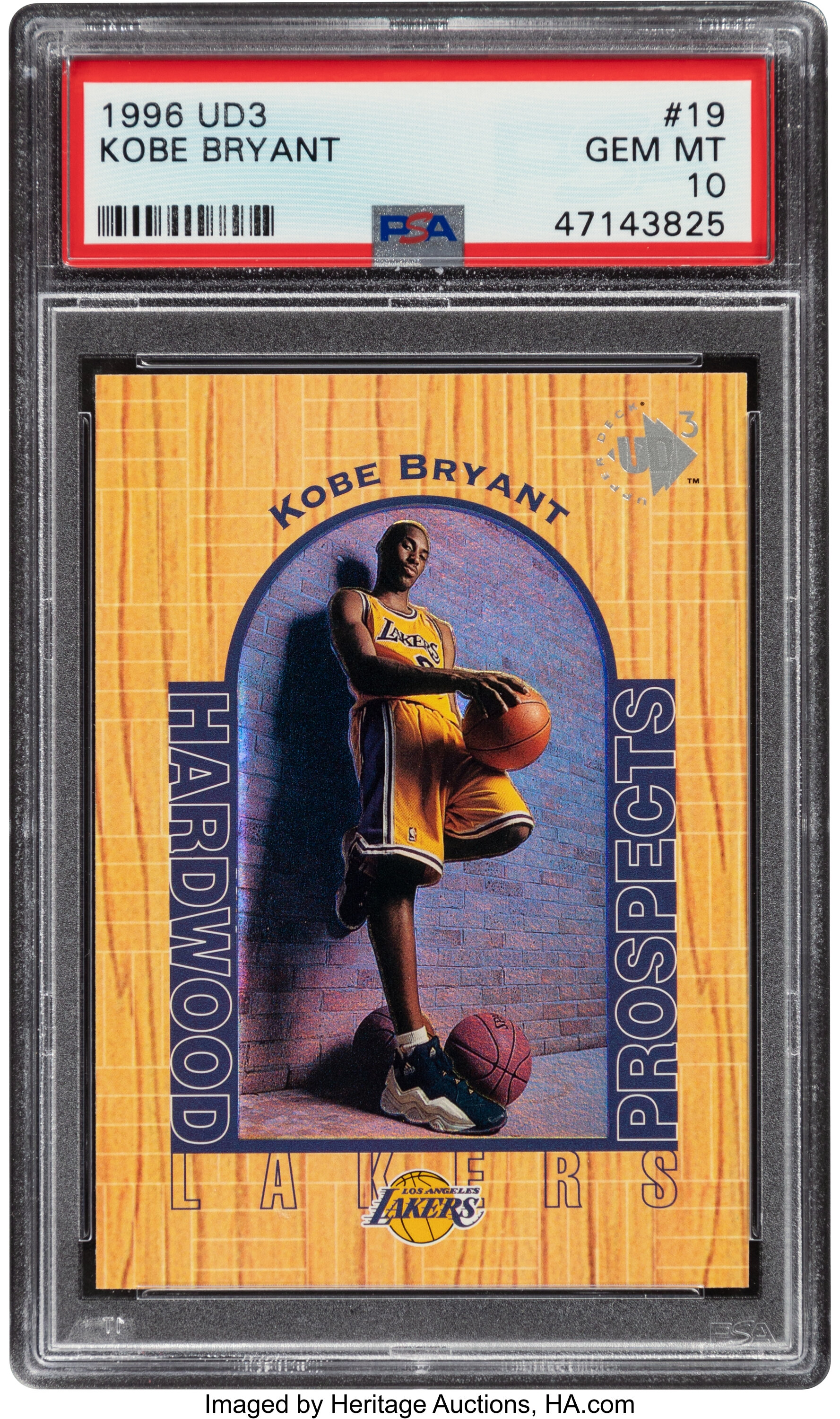 1996 UD3 Kobe Bryant #19 PSA Gem Mint 10.... Basketball Cards | Lot #50173  | Heritage Auctions