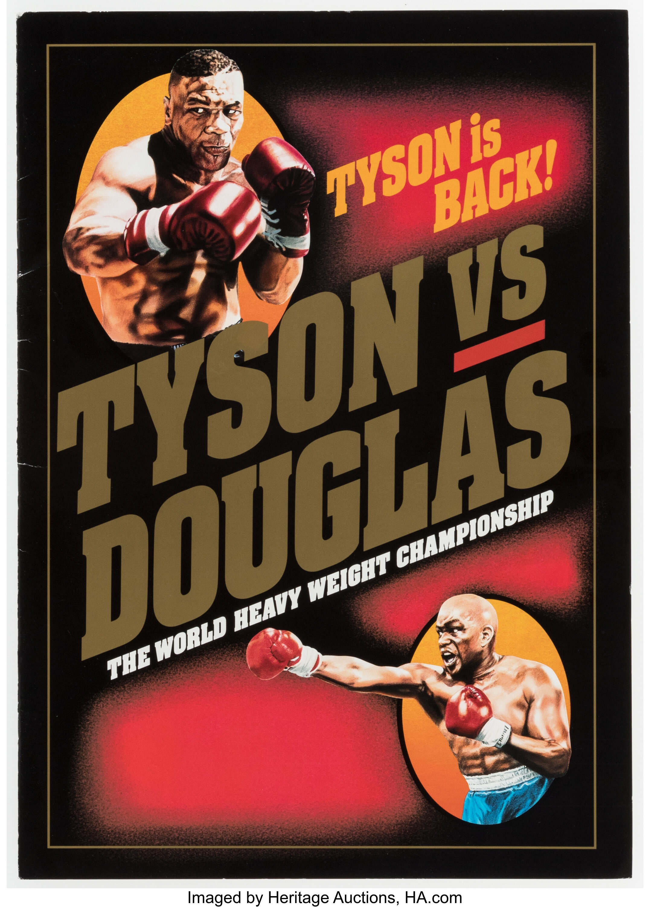 Buster Douglas v Mike Tyson Canvas Print & Poster