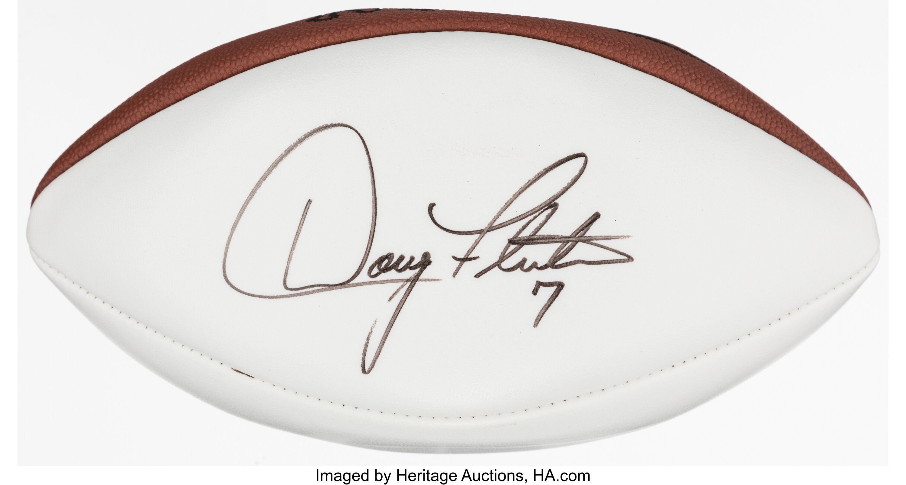 Doug Flutie Signed Football.  Autographs Footballs