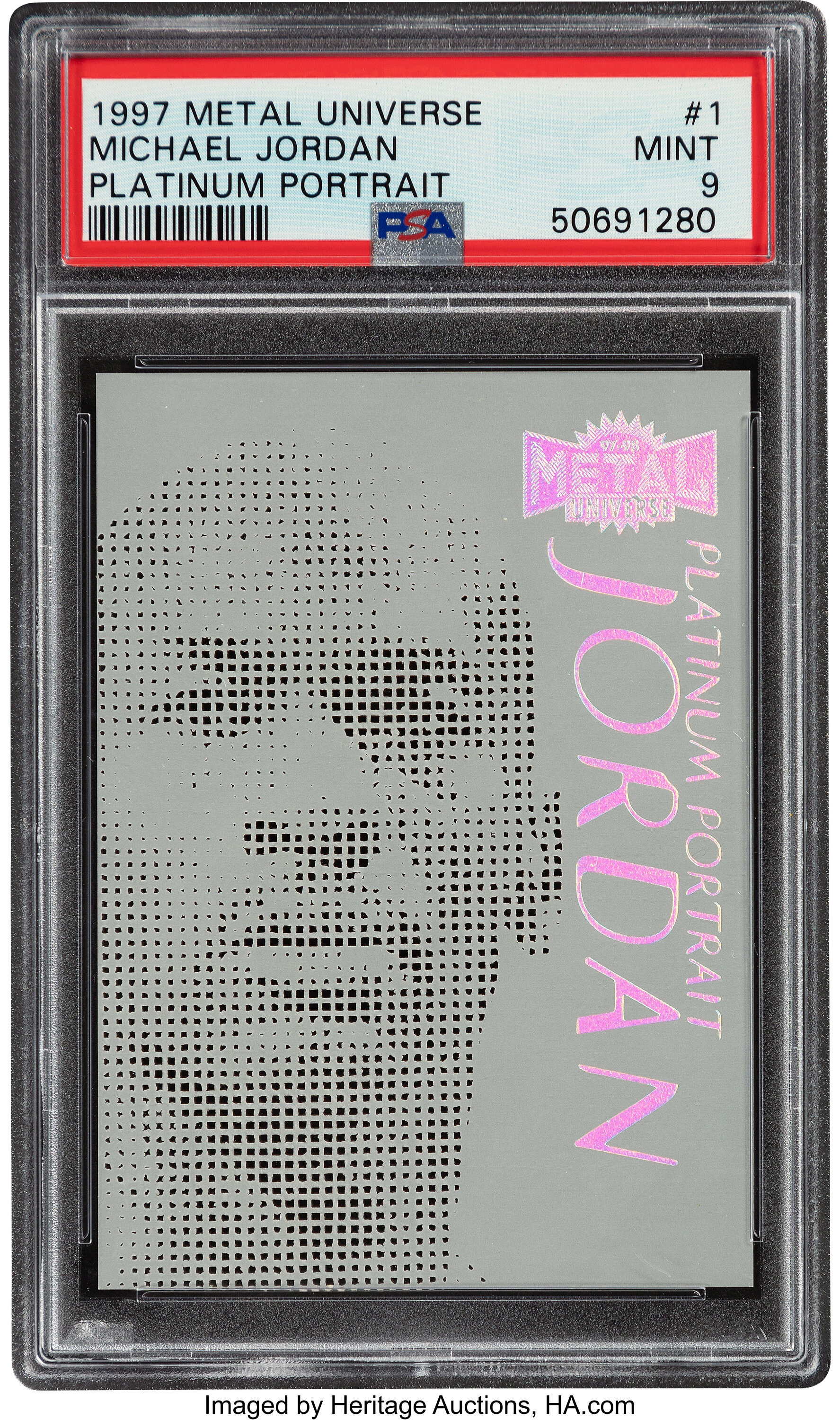 1997 Metal Universe Michael Jordan (Platinum Portrait) #1 PSA Mint