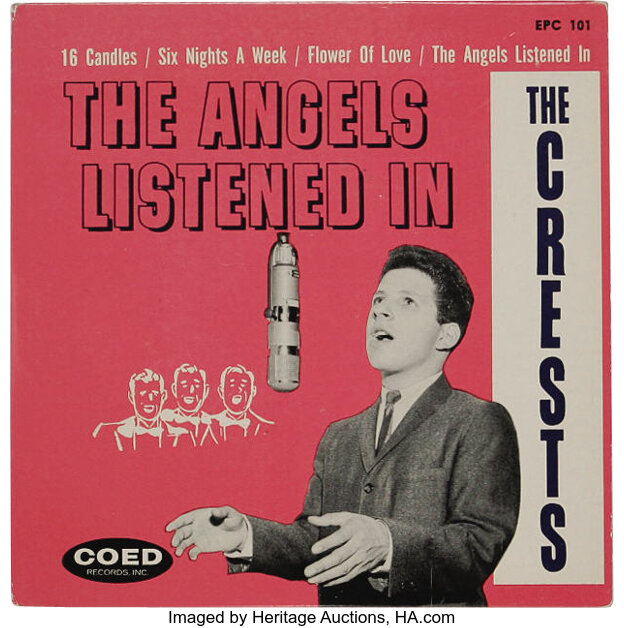 The Crests "The Angels Listened In" EP (Coed 101, 1959). This was | Lot  #22244 | Heritage Auctions