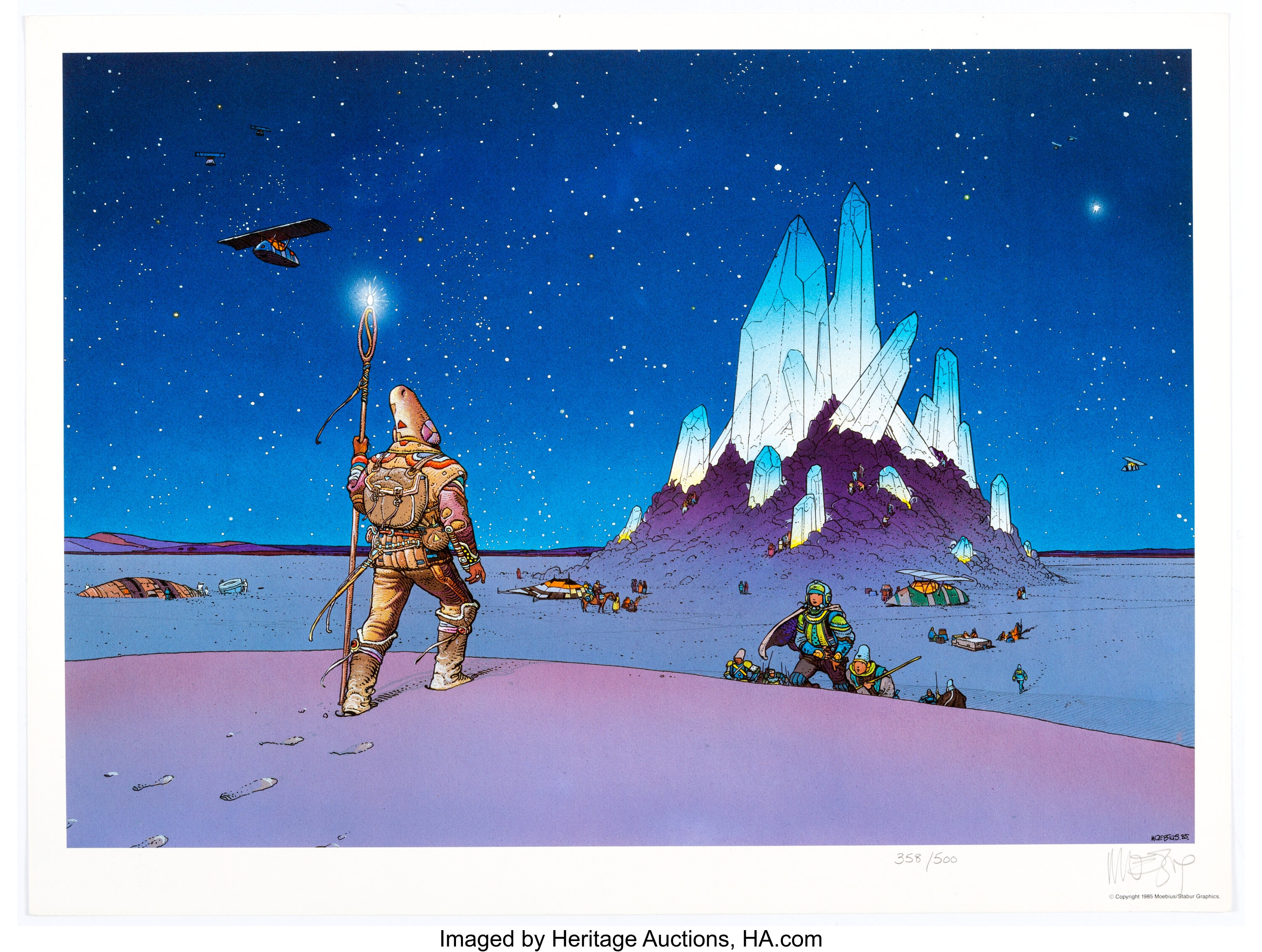 Moebius (Jean Giraud) Crystal Starwatcher Signed Limited Edition 