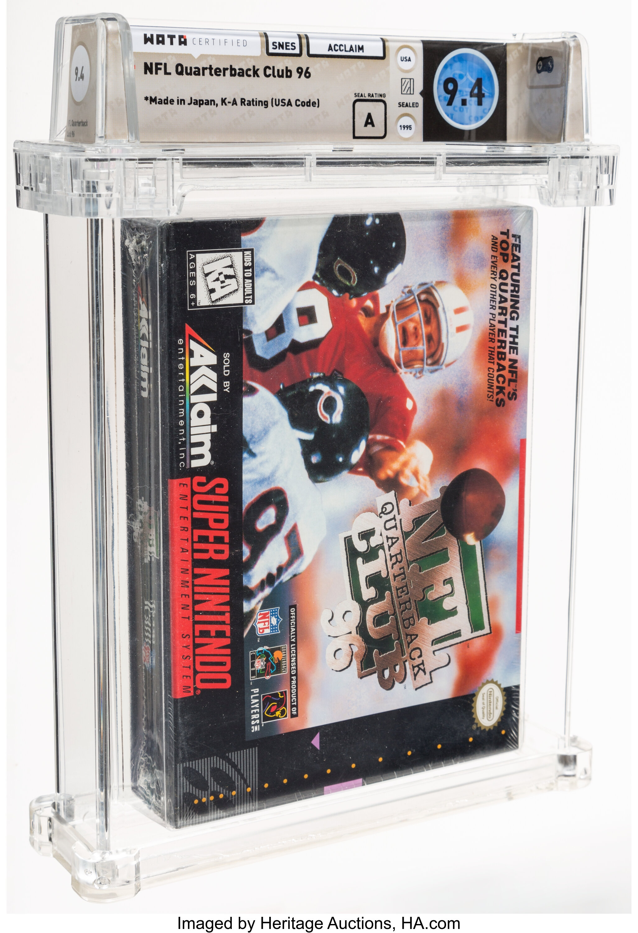 NFL Quarterback Club 96 - Wata  A Sealed, SNES Acclaim 1995 | Lot #17608  | Heritage Auctions