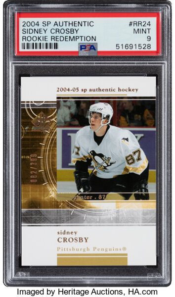 2004 SP Authentic Sidney Crosby (Rookie Redemption) #RR24 PSA Mint