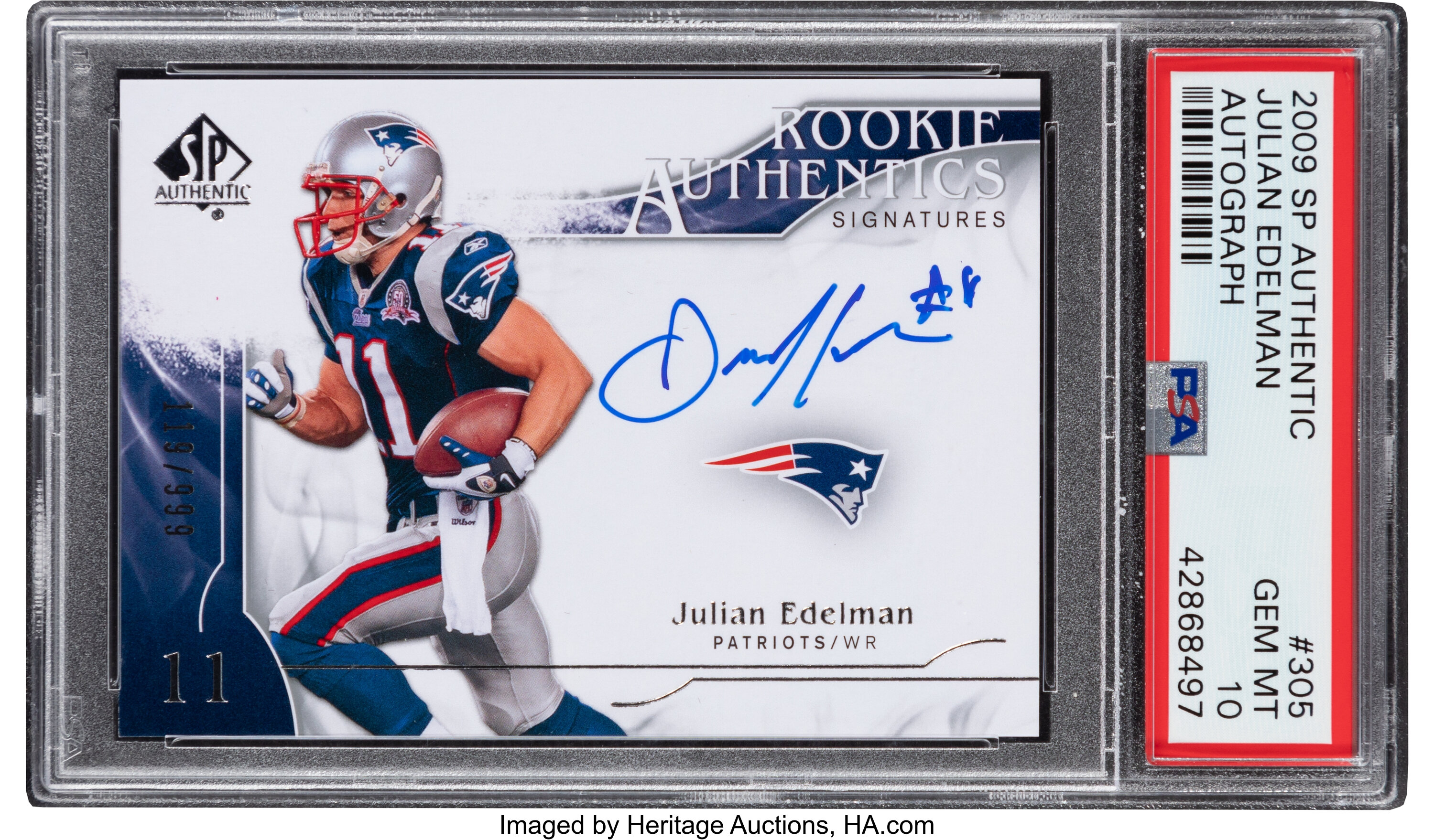 : Julian Edelman 2010 Score NFL Football Mint Rookie