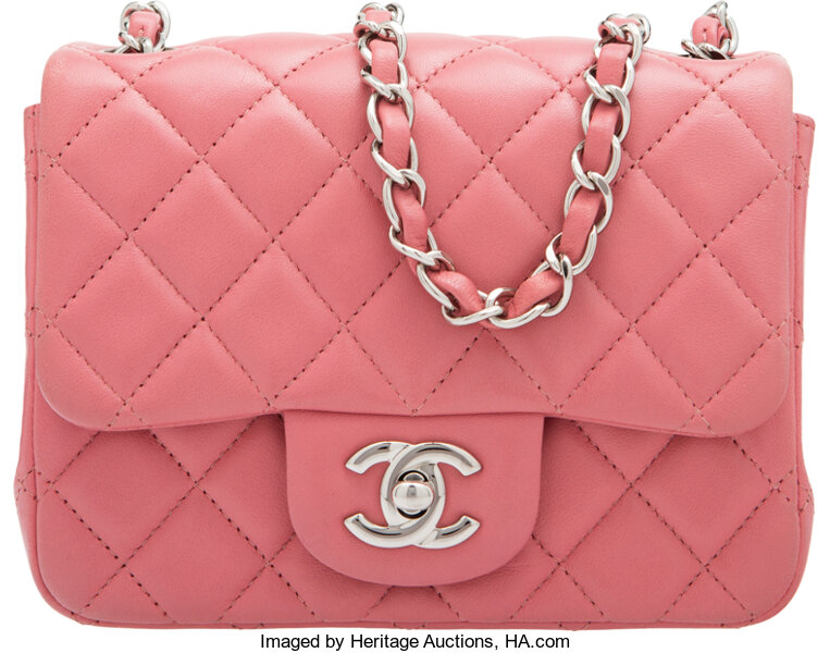 Chanel Iridescent Pink Quilted Calfskin Medium Classic Double Flap Bag For  Sale at 1stDibs