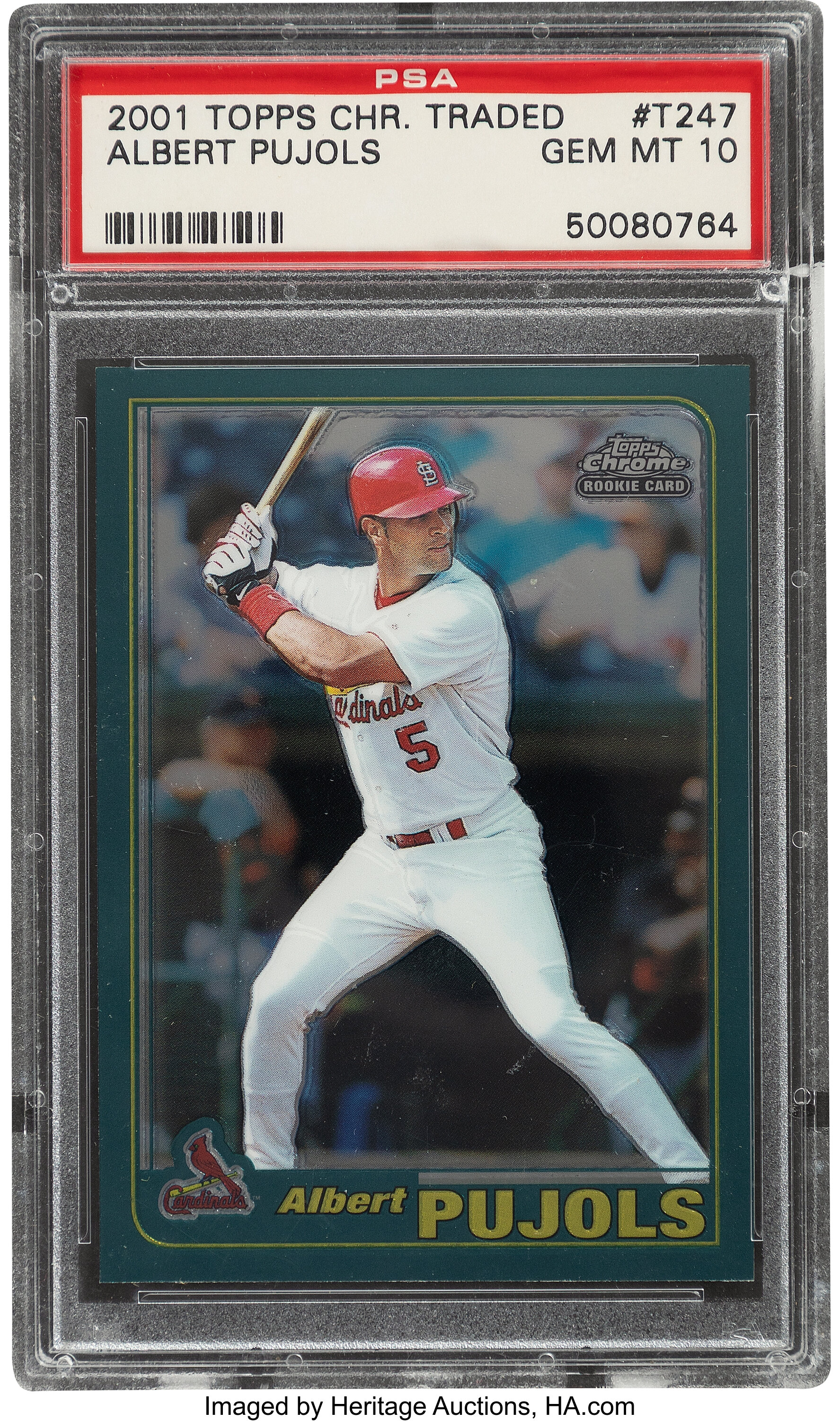 Albert Pujols 2001 Bowman Heritage #351 PSA Mint 9 Card