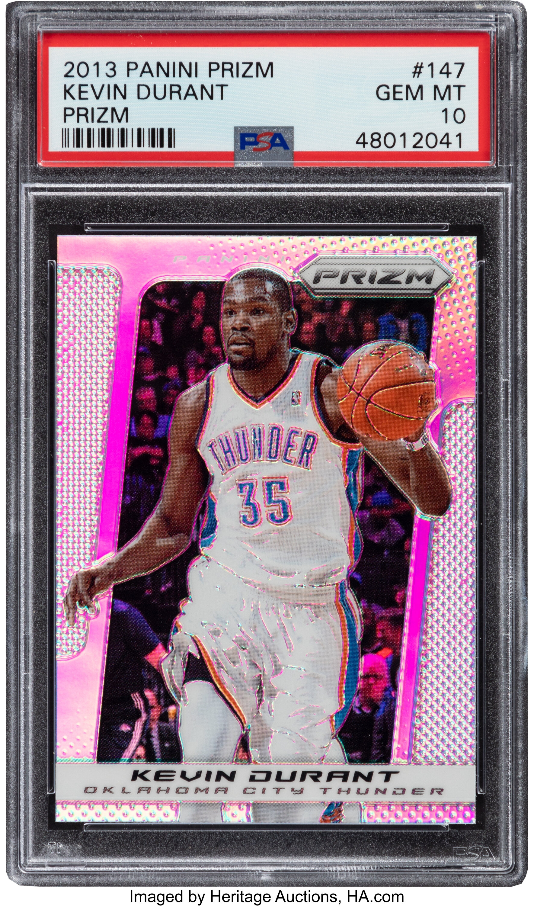 2013 Panini Prizm Kevin Durant (Silver Prizm) #147 PSA Gem Mint 