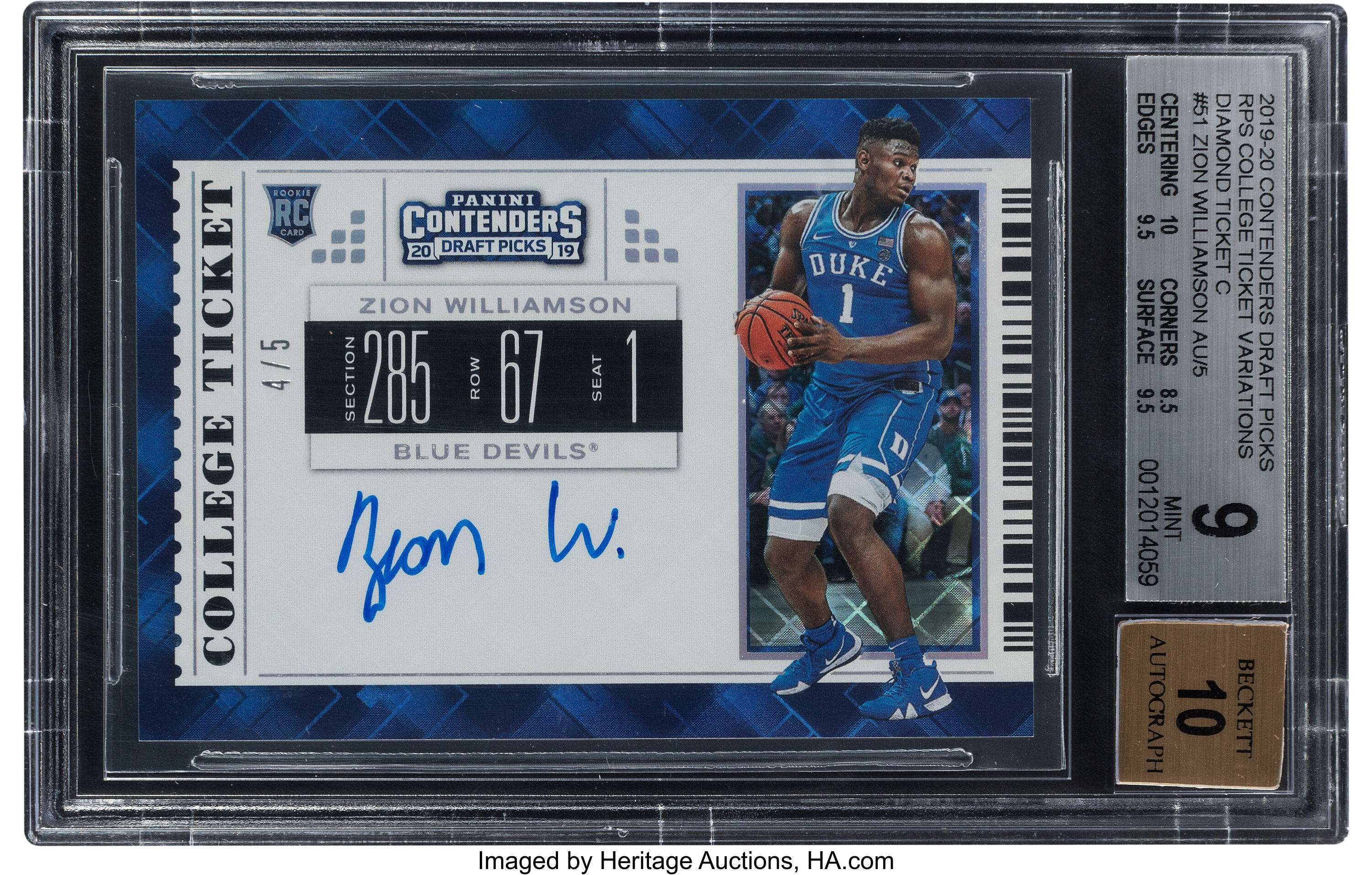 2019 National Treasures Apprentice Ink Ja Morant (Autograph