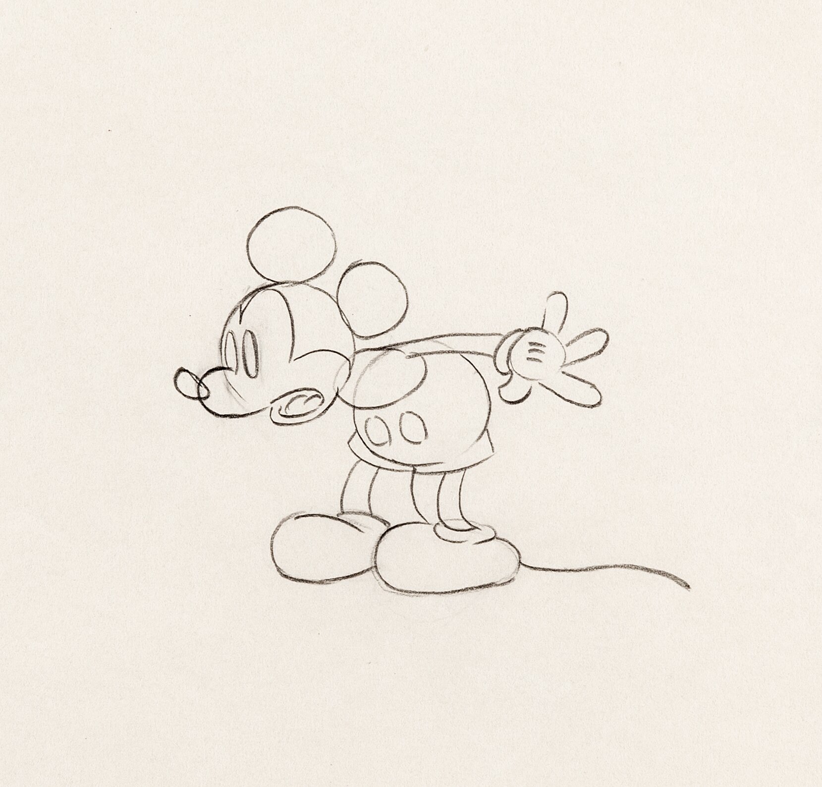 Giantland Mickey Mouse Animation Drawings Group of 3 (Walt Disney ...