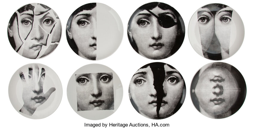 Piero Fornasetti (1913-1988), 'Antichi Planisferi', a group of eight