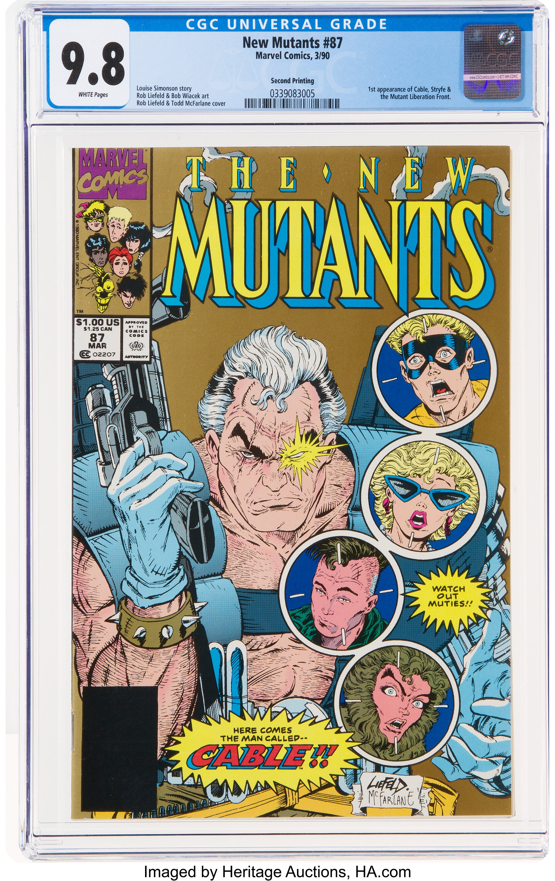 NEW MUTANTS #2 CGC 9.4 OW/WH PAGES