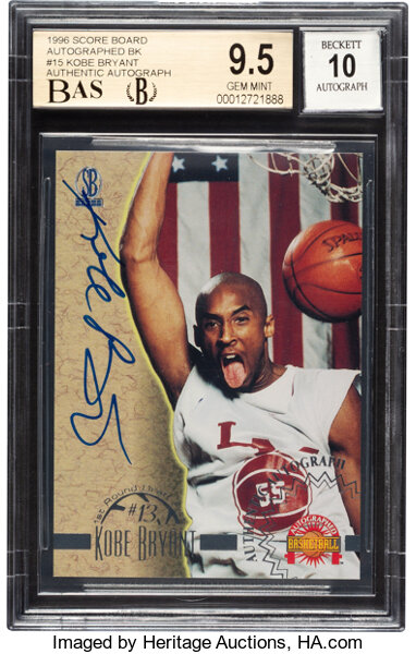 SCP Auctions Snags Sole Autographed Kobe Bryant PMG Card for Spring Premier  Auction – Auction Report