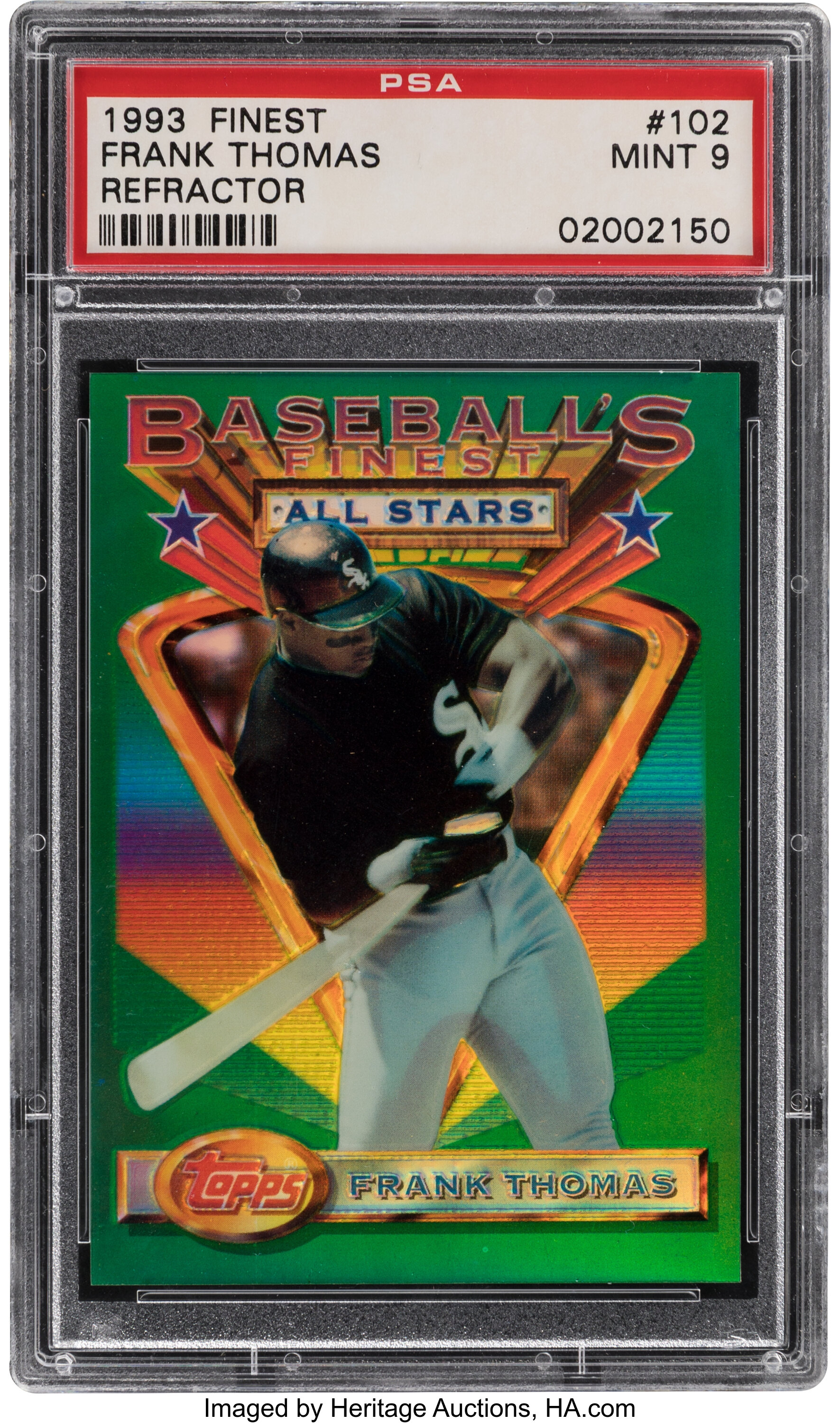 Lot Detail - 1993 Topps Finest Refractor #102 Frank Thomas - PSA