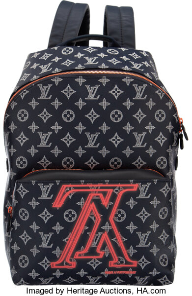 Louis Vuitton Limited Edition Navy Ink Monogram Canvas Upside Down