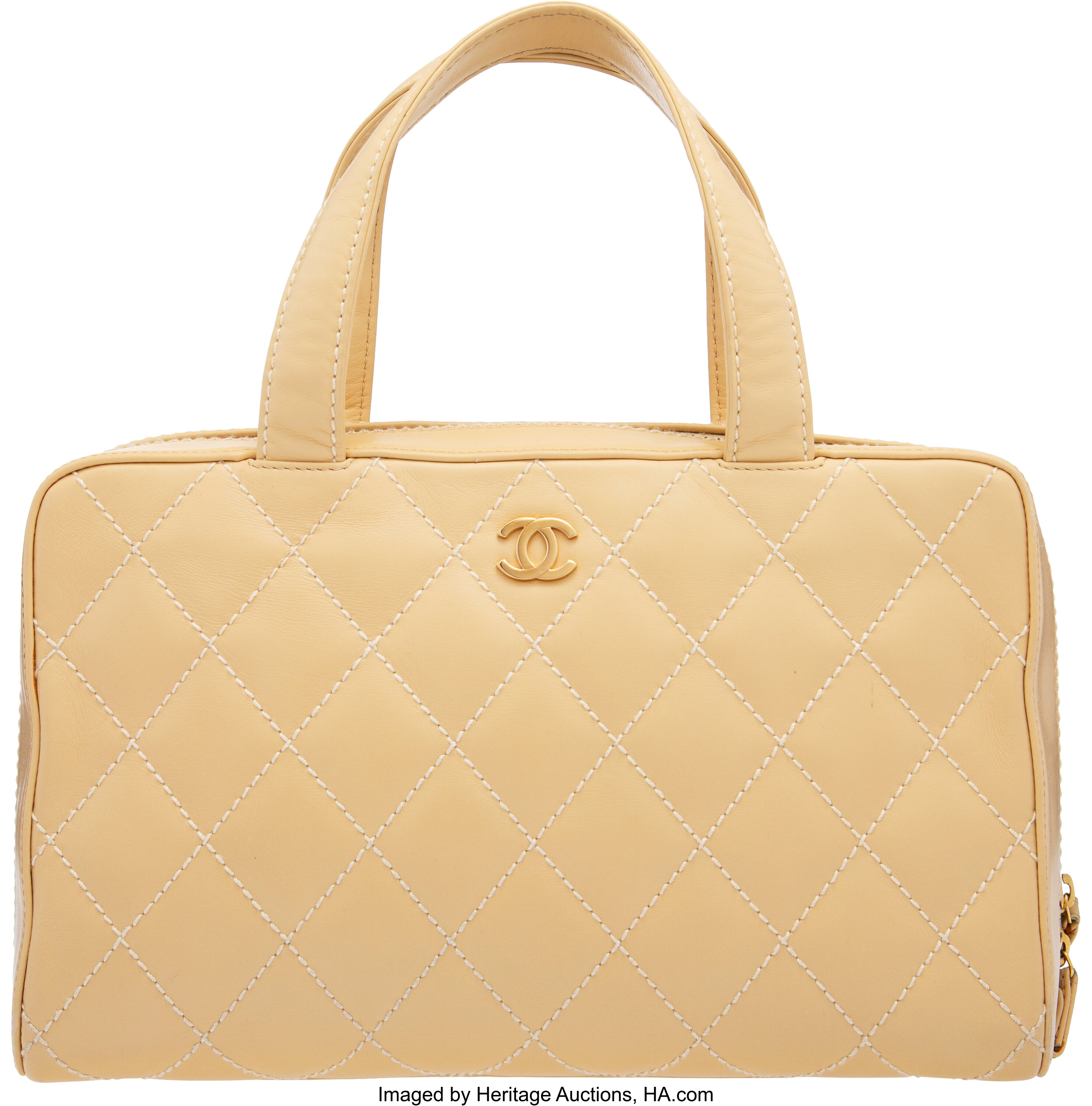 Lot 151 - Louis Vuitton Cream Patent Leather Damier