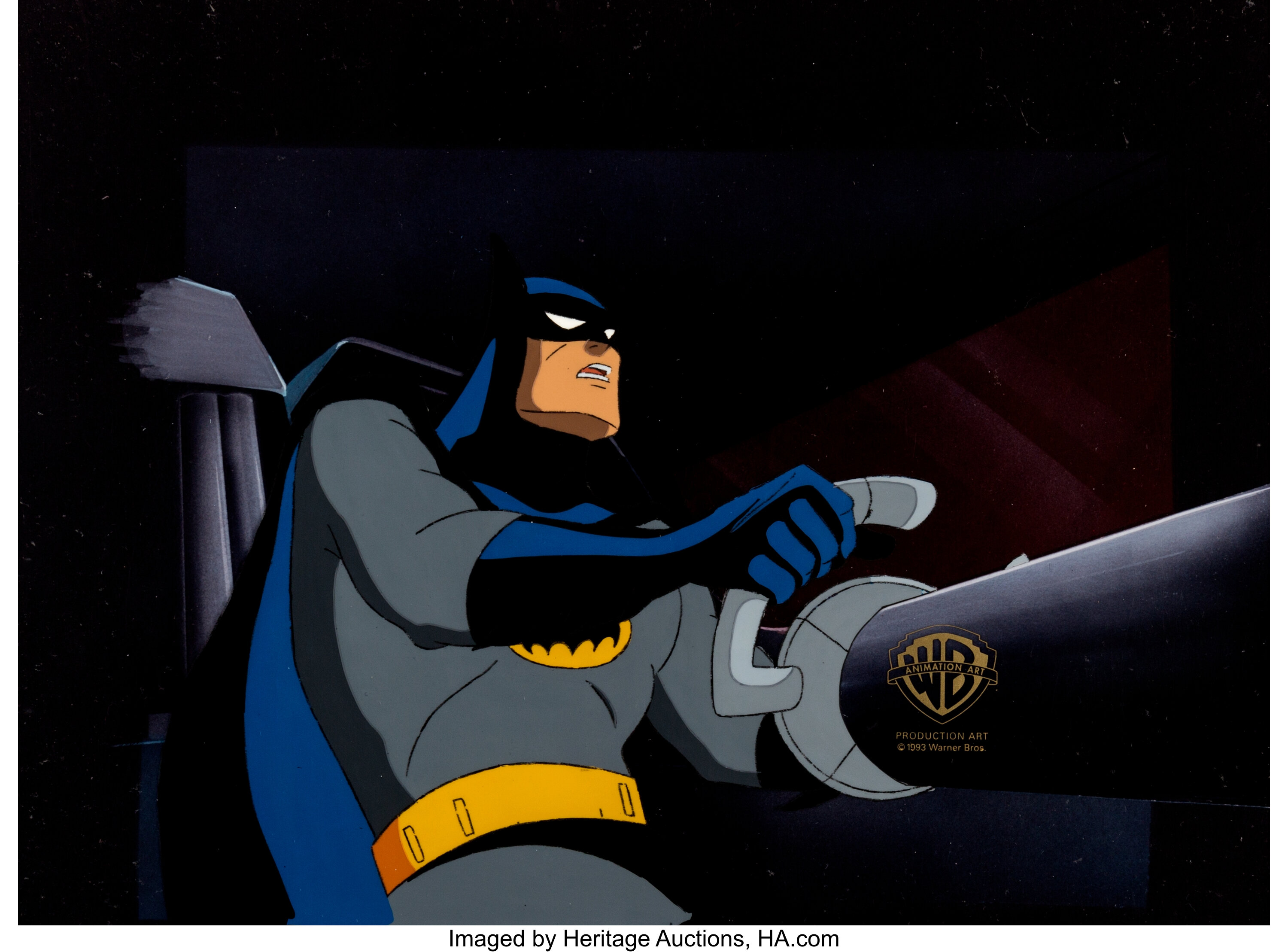 Batman: The Animated Series Batman Production Cel (Warner Brothers, | Lot  #11569 | Heritage Auctions