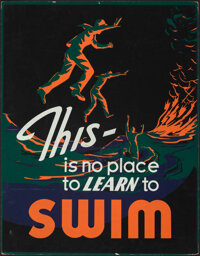 World War II Propaganda (U.S. Government Printing Office, 1940s). Fine+. Silk Screen Jumbo Window Card (22" X 28&qu...