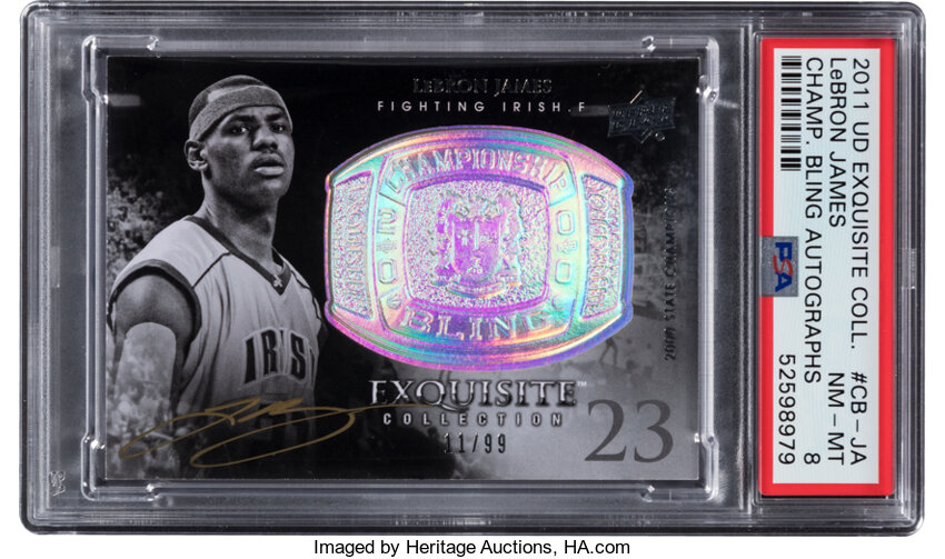 LeBron James 2011-12 Exquisite Collection Championship Bling