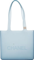 Chanel Light Blue Jelly Rubber Tote. Condition: 4. 9.5 Width x