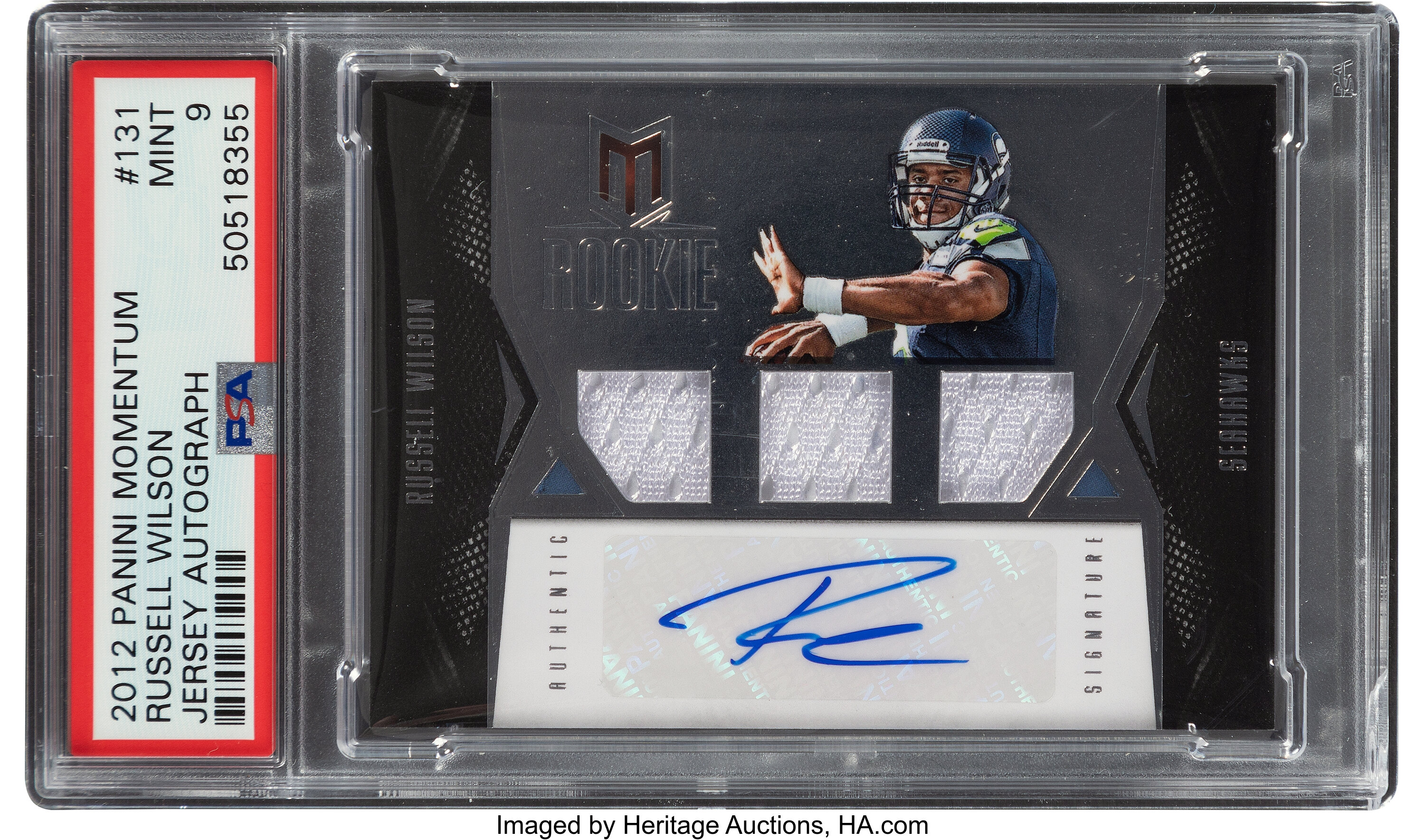 Russell Wilson Autographed Jersey Card Art – The Jersey Card