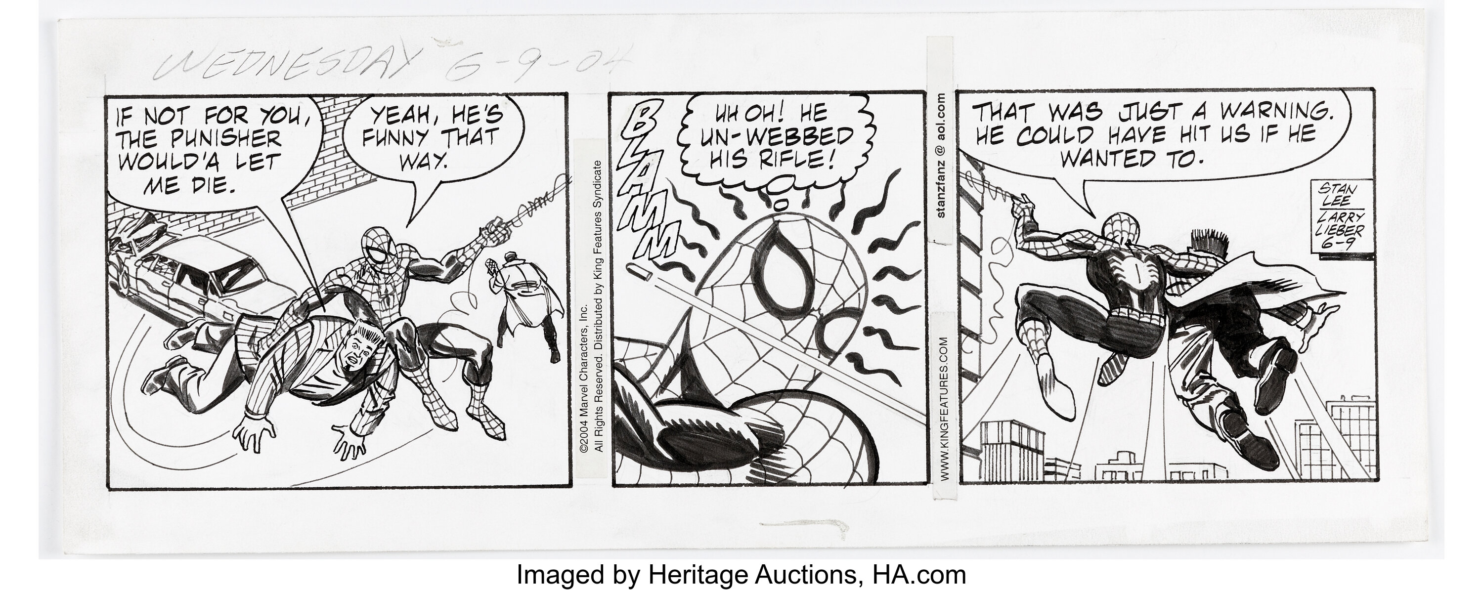 Larry Lieber And Alex Saviuk Spider Man Daily Comic Strip Original Lot Heritage Auctions