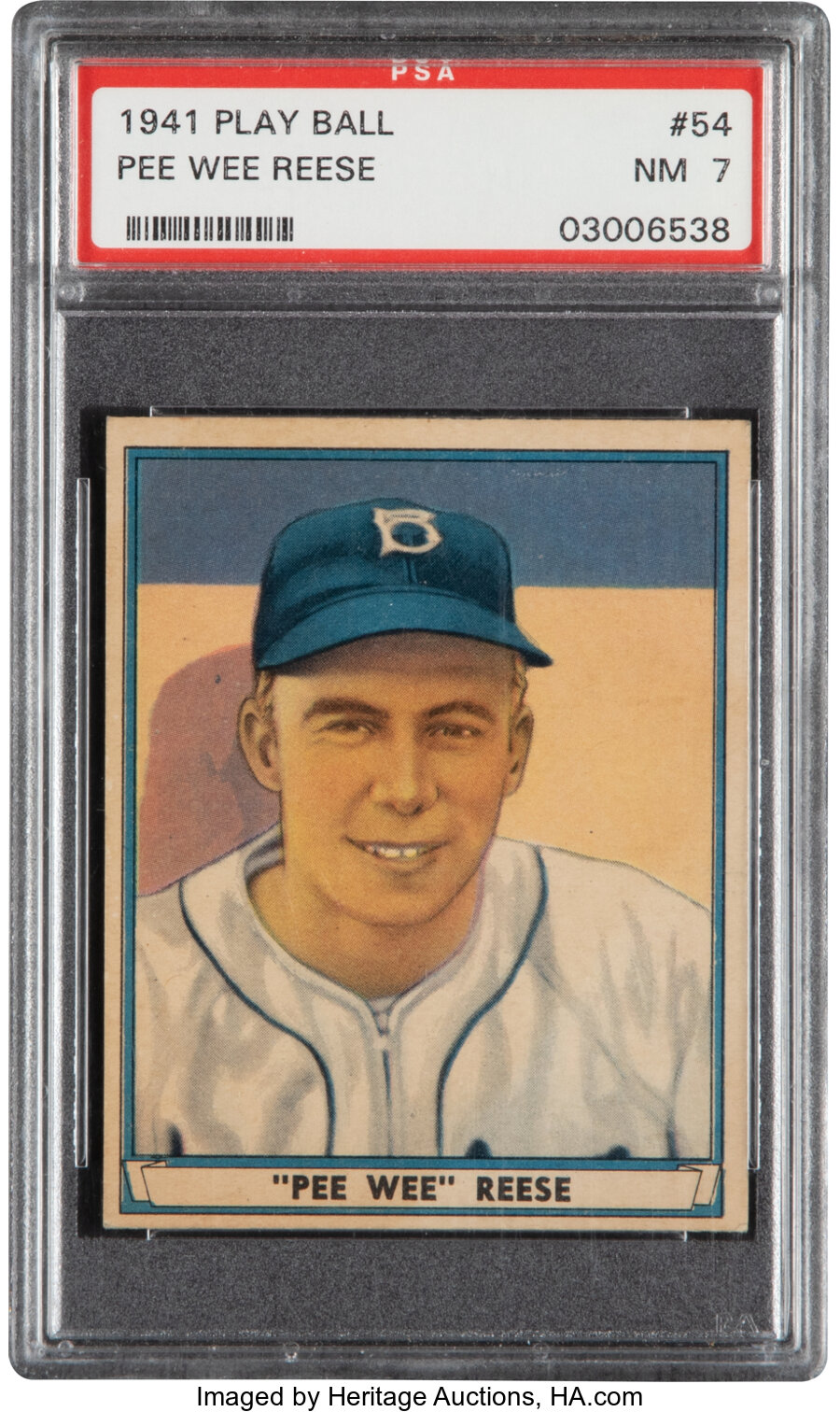 1941 Play Ball Pee Wee Reese #54 PSA NM 7