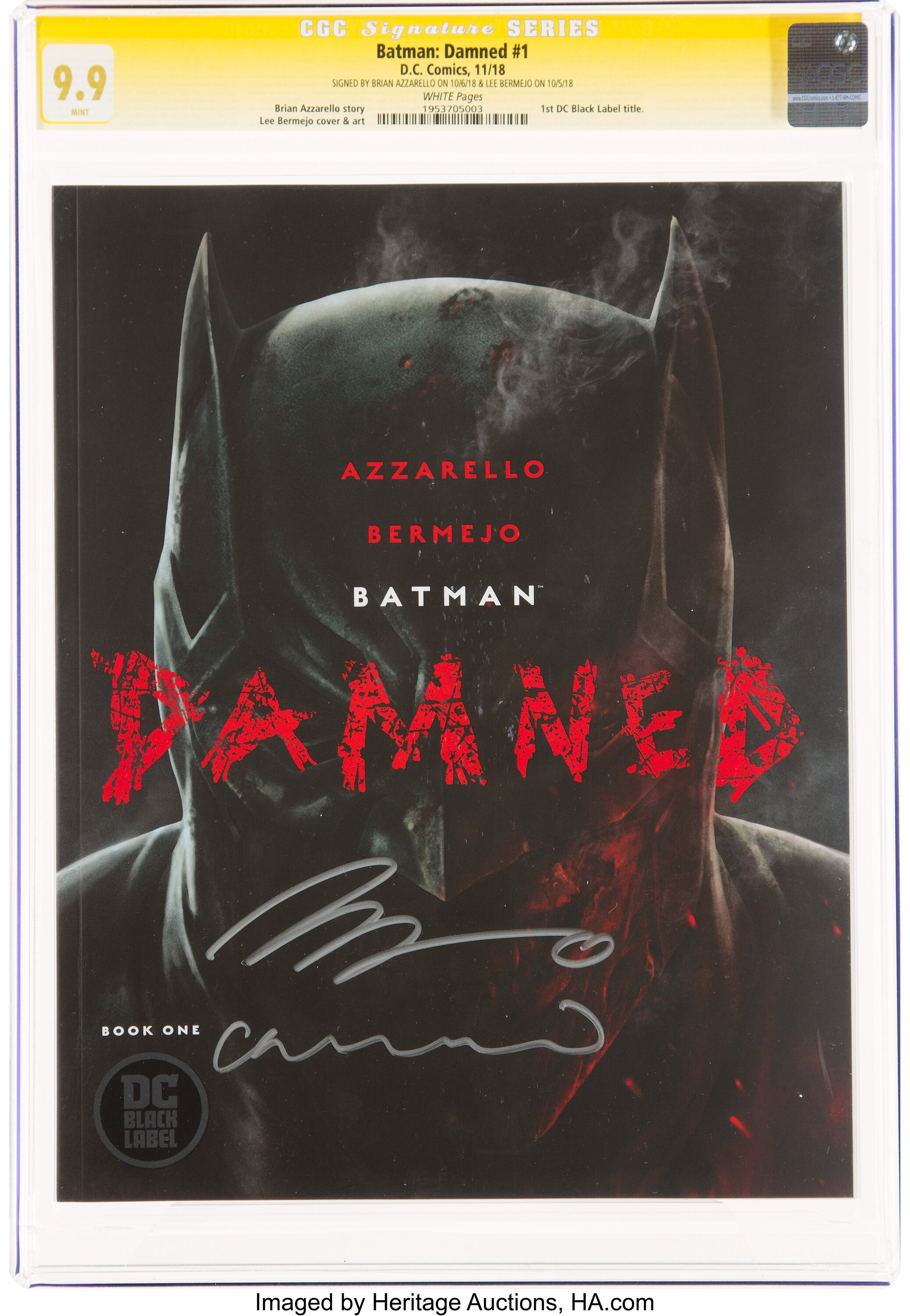 Batman: Damned #1 Signature Series: Brian Azzarello and Lee Bermejo | Lot  #17104 | Heritage Auctions