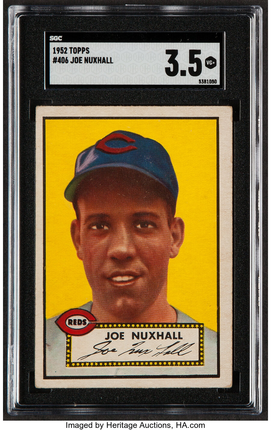 1952 Topps Joe Nuxhall #406 SGC VG+ 3.5