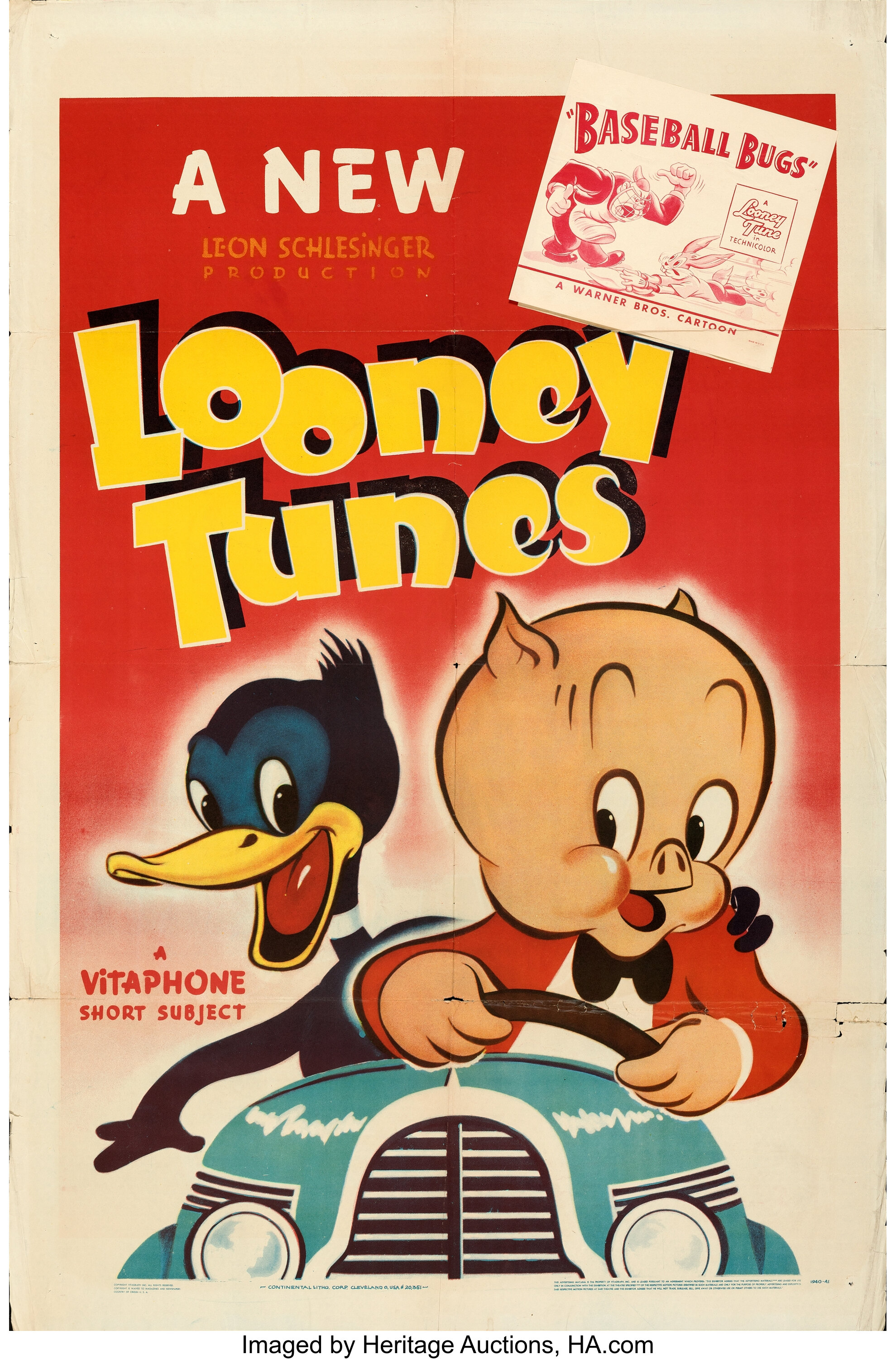 Warner Brothers  LOONEY TUNES BASEBALL ANIMATION (BUGS BUNNY