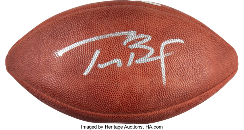 Tom brady autographed sales ball