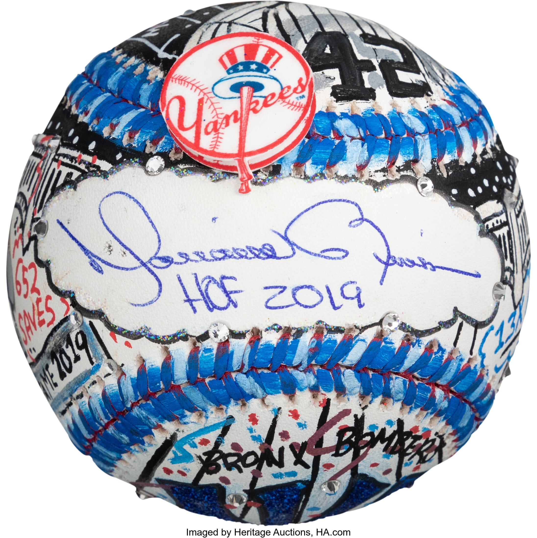 Mariano Rivera Single Signed Baseball, Official Major League