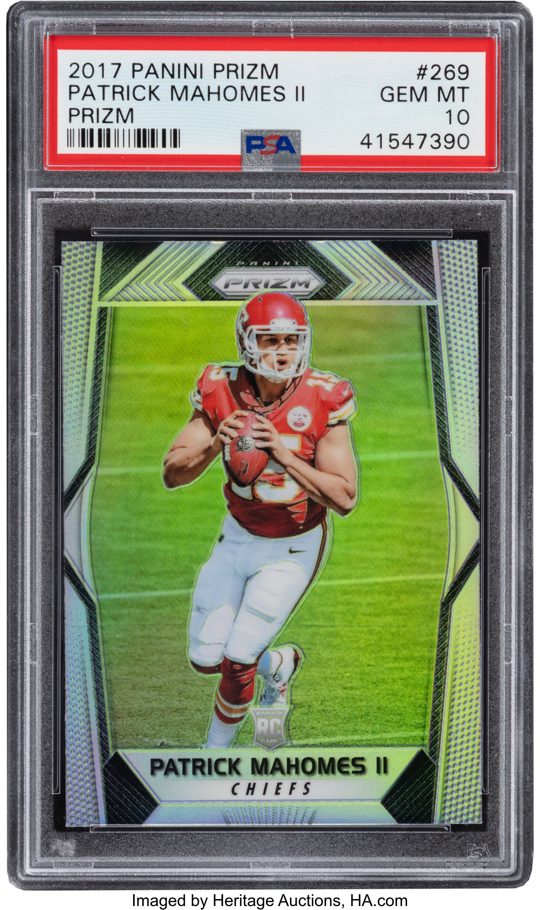 Lot Detail - 2016 Select '17 Rookie Gold Prizm #2 Patrick Mahomes II Rookie  Card (#05/10) - BGS GEM MINT 9.5 - Mahomes' First Prizm Gold & College  Jersey Number!