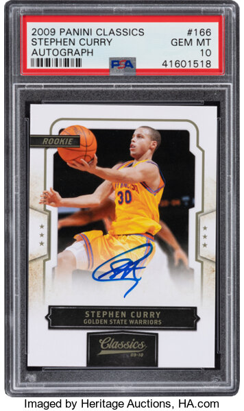 2009 Panini Classics Stephen Curry (Autograph) #166 PSA Gem Mint