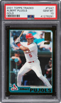 2001 Topps Traded Gold Albert Pujols Rookie PSA