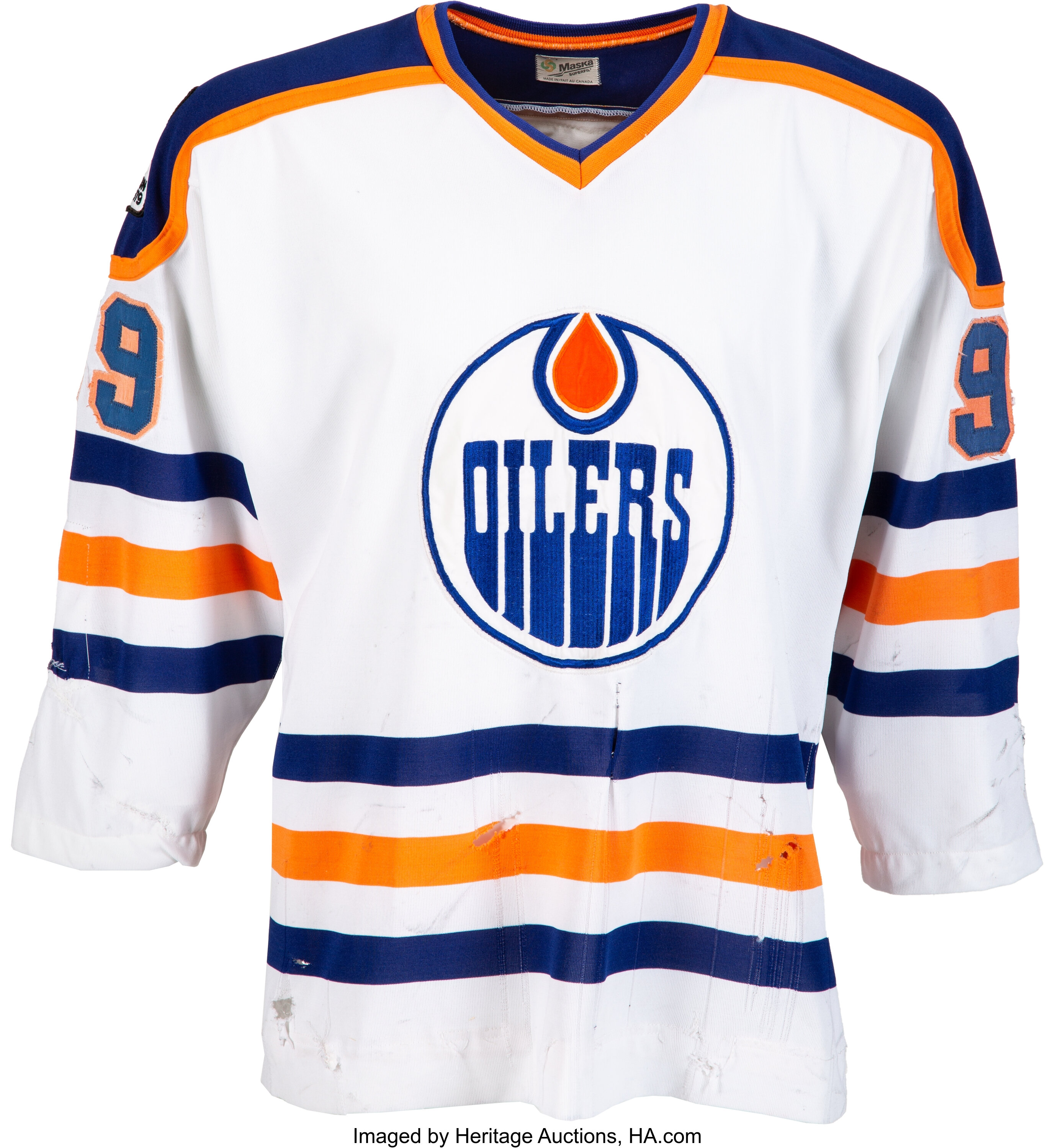 Wayne Gretzky Edmonton Oilers Adidas Authentic Away NHL Vintage Hockey –