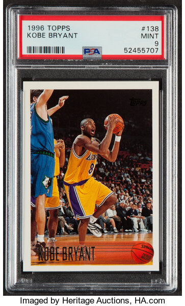 1996 Topps Kobe Bryant #138 PSA Mint 9.... Basketball Cards