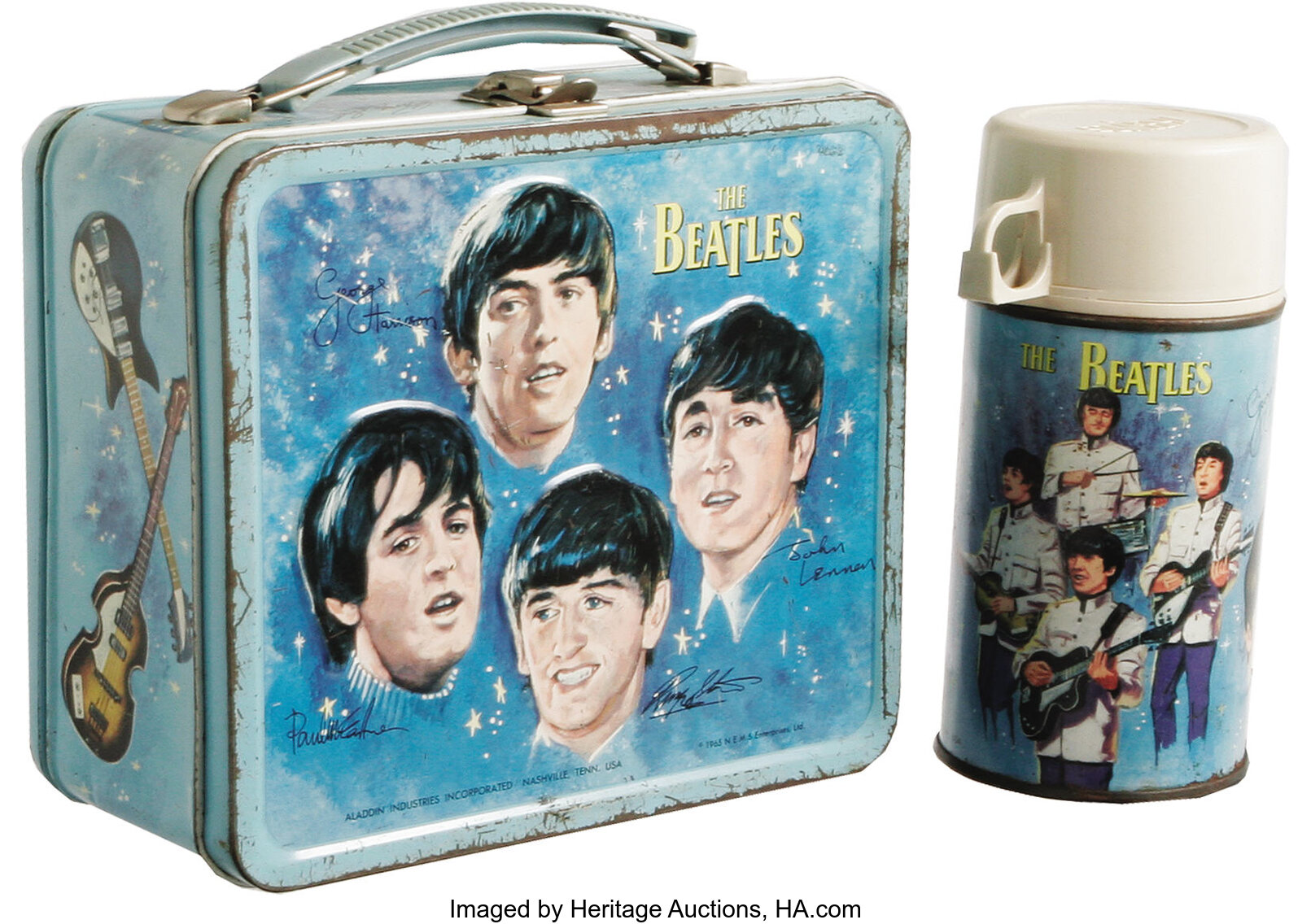 The Beatles Vintage Metal Lunchbox by Aladdin, 1965