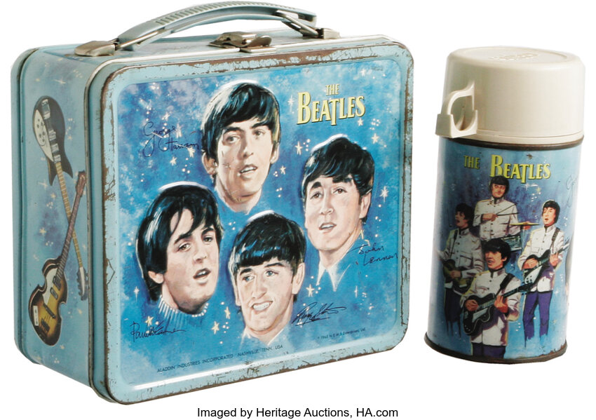  Beatles Original 1965 Lunchbox w/ Thermos (no