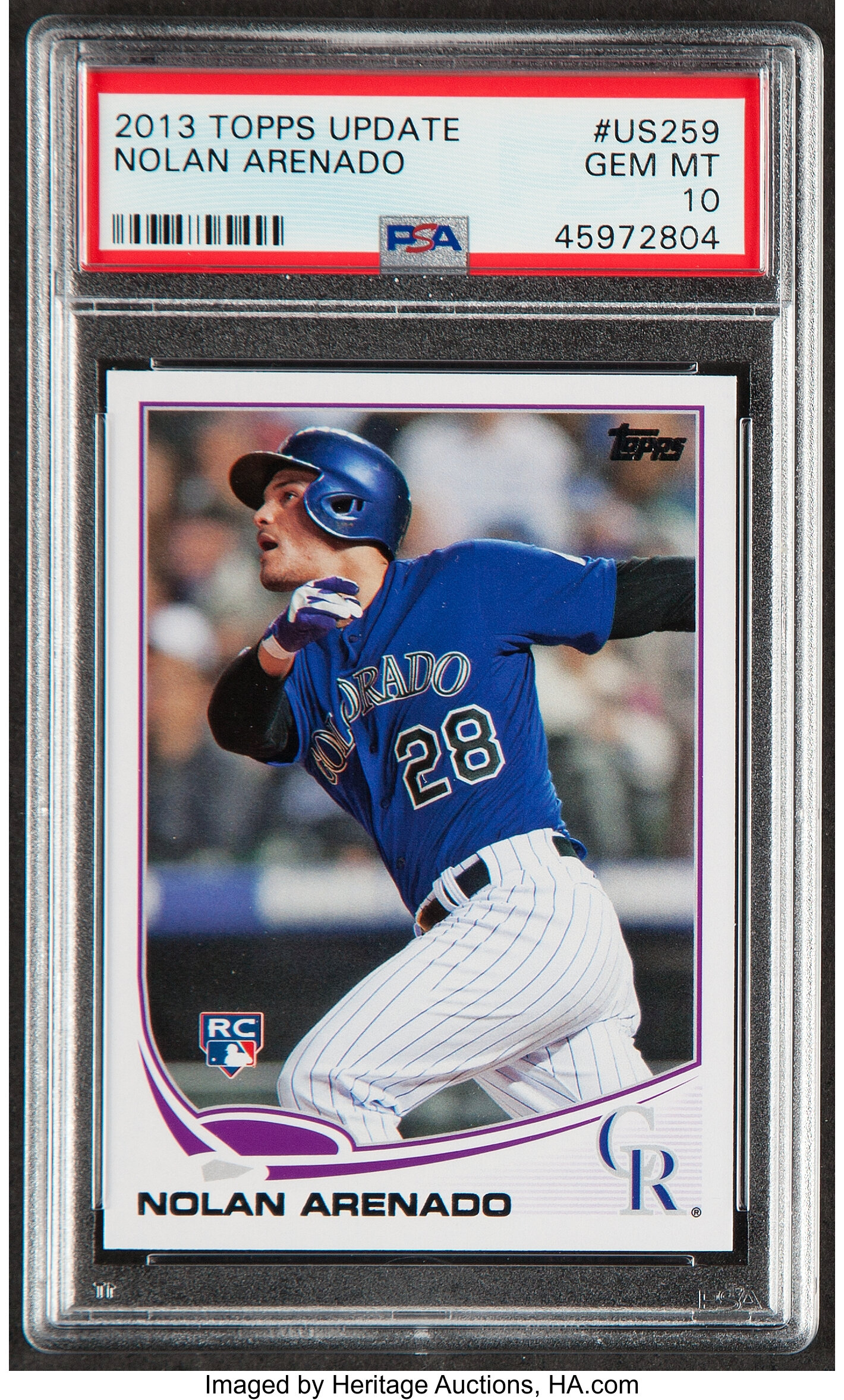 2013 Topps Update #US259 Nolan Arenado Rookie Card RC PSA 10 GEM MINT